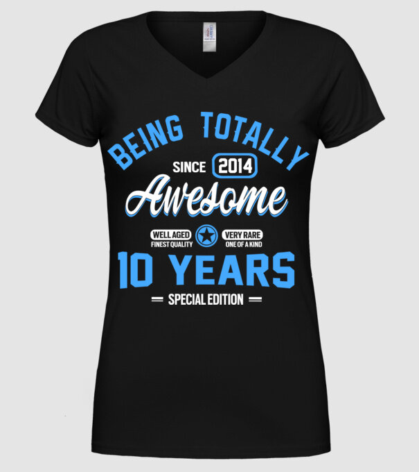 Being totally awesome 10 model negru pe tricou