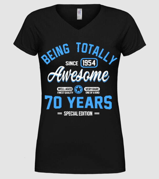 Being totally awesome 70 model negru pe tricou