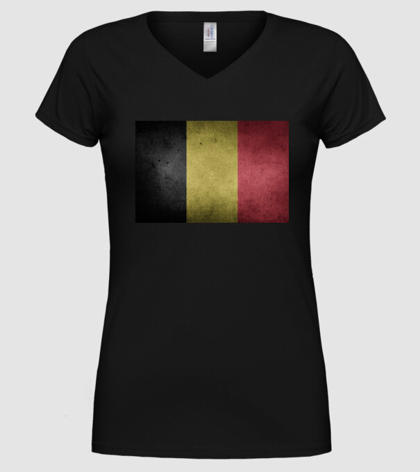 BELGIUM model negru pe tricou
