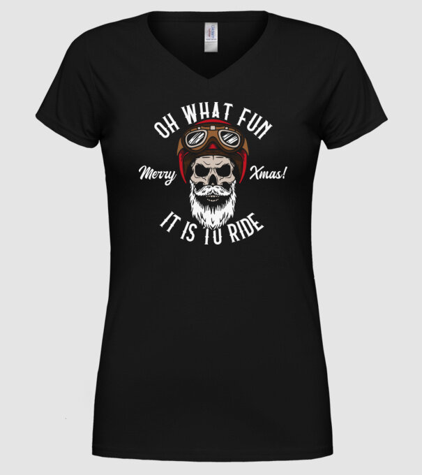 Biker Skull model negru pe tricou