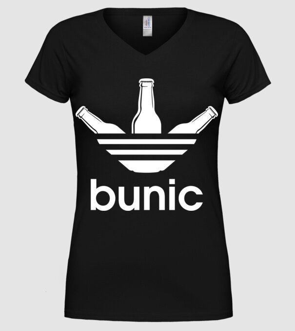 Bunicdidas model negru pe tricou