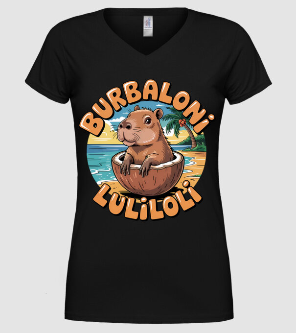 Burbaloni Luliloli model negru pe tricou