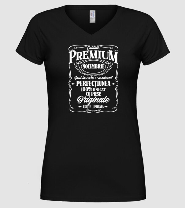 calitate premium -noiembrie - anul în care s-a născut - perfecțiunea - 100% unicat, cu piese originale, ediție limitată model negru pe tricou