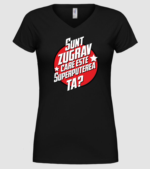 sunt zugrav, care este superputerea ta? model negru pe tricou