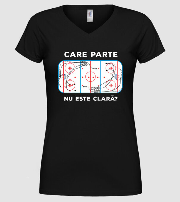 Care parte nu este clară? model negru pe tricou