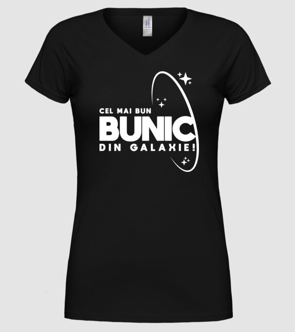 Cel mai bun bunic din Galaxie! model negru pe tricou