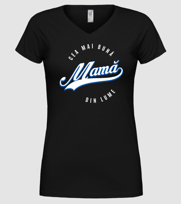 Cea mai bună MAMĂ din lume model negru pe tricou