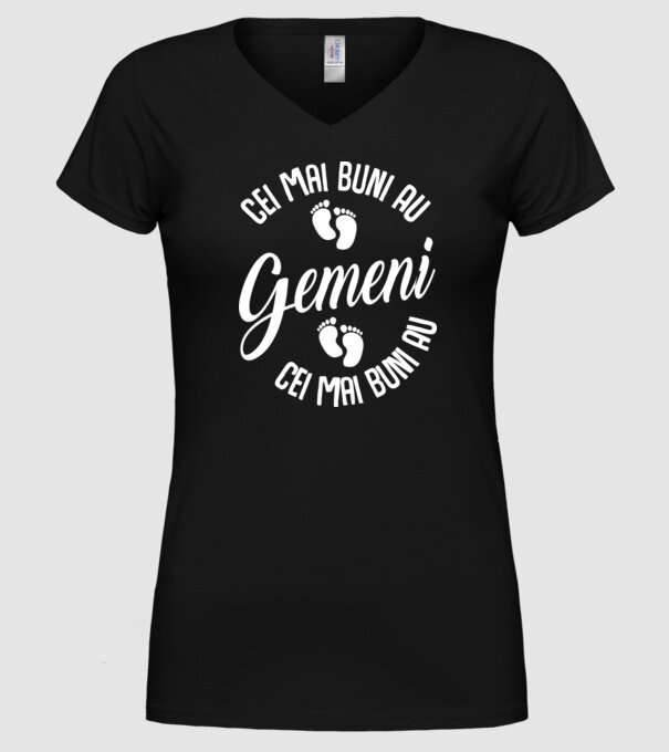 Cei mai buni au gemeni model negru pe tricou