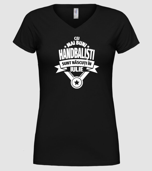 Cei mai buni handbaliști sunt născuți în Iulie model negru pe tricou