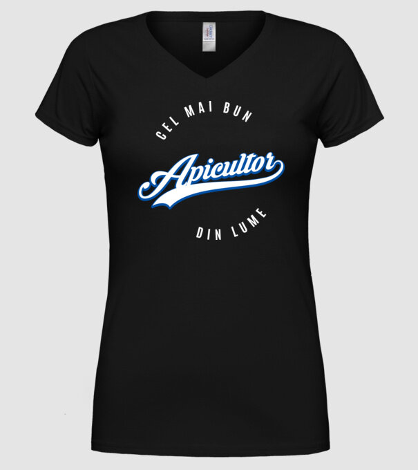 Cel mai bun APICULTOR din lume model negru pe tricou