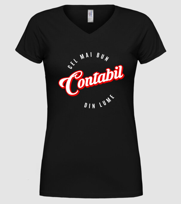 Cel mai bun CONTABIL din lume model negru pe tricou