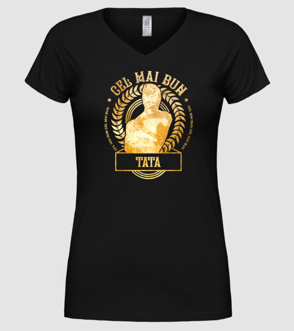 Cel mai bun tată model negru pe tricou