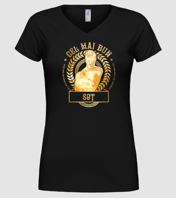 cel mai bun soț model negru pe tricou