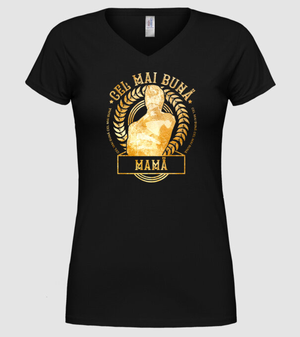 Cea mai bună mamă model negru pe tricou