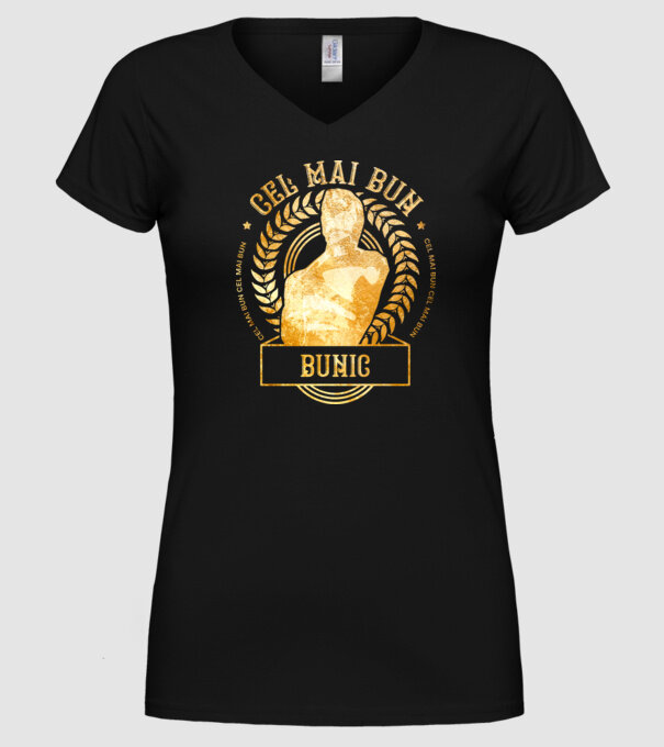 Cel mai bun bunic model negru pe tricou