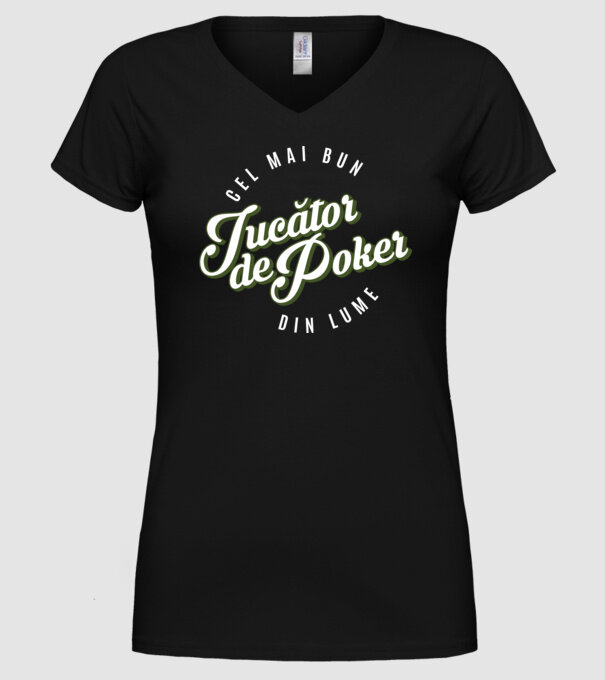 Cel mai bun Jucător de poker din lume model negru pe tricou