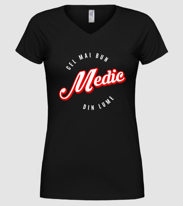 Cel mai bun MEDIC din lume model negru pe tricou