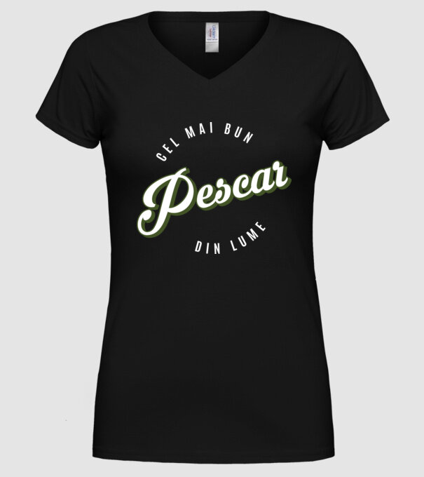 Cel mai bun Pescar din lume model negru pe tricou