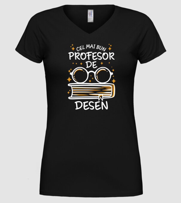 Cel mai bun profesor de desen model negru pe tricou