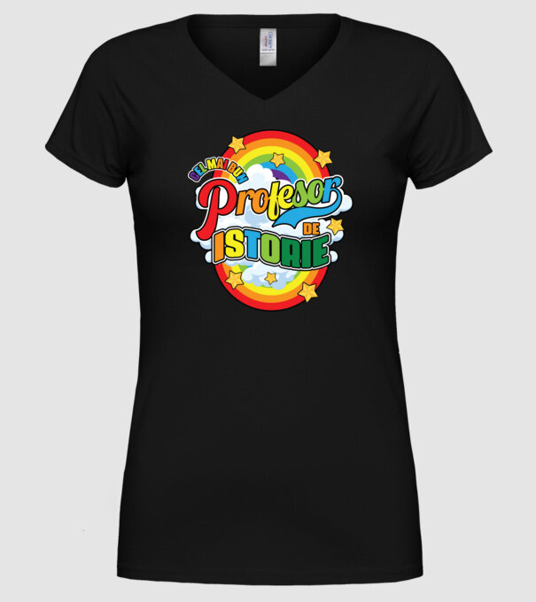 Cel mai bun profesor de istorie model negru pe tricou