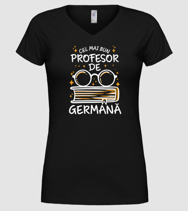 Cel mai profesor germană model negru pe tricou
