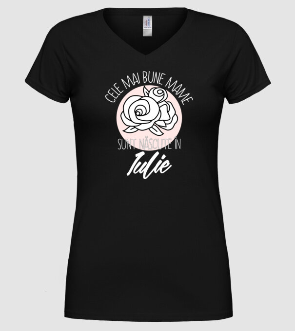 Cele mai bune mame sunt născute în Iulie model negru pe tricou
