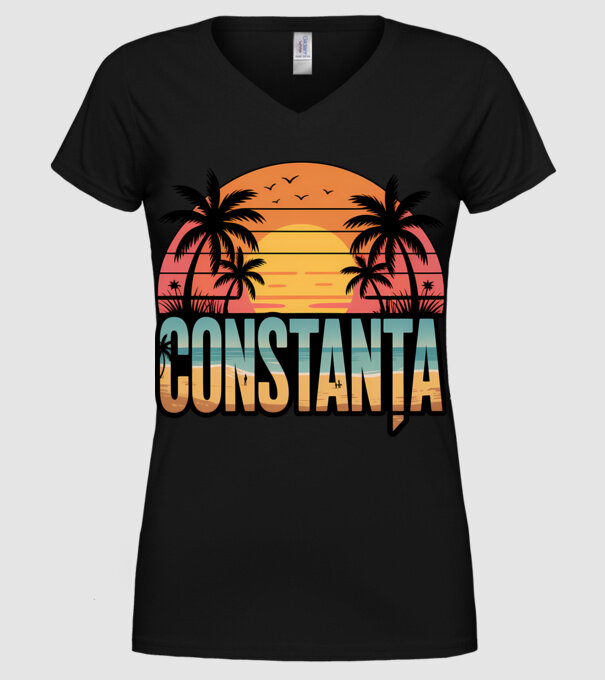 Constanța model negru pe tricou