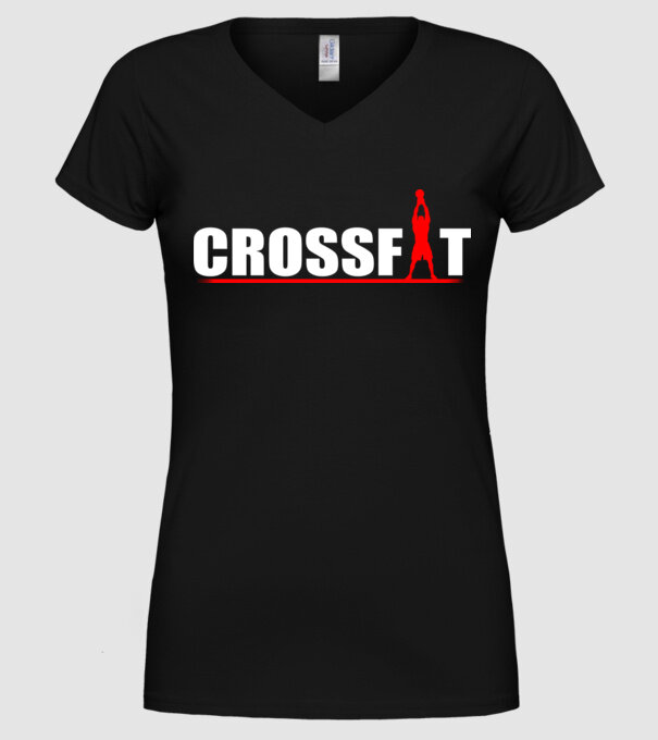 Crossfit model negru pe tricou