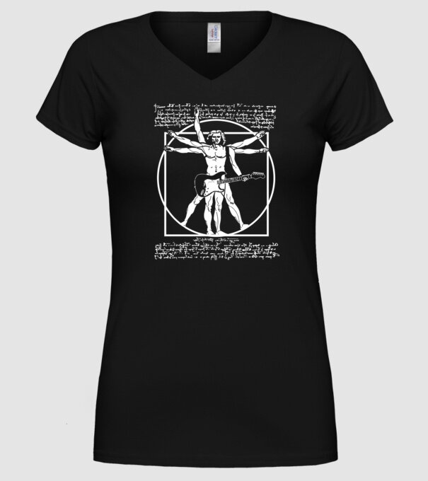 Da Vinci model negru pe tricou
