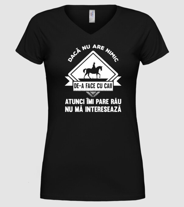 dacă nu are nimic de-a face cu caii, atunci îmi pare rău, nu mă interesează model negru pe tricou