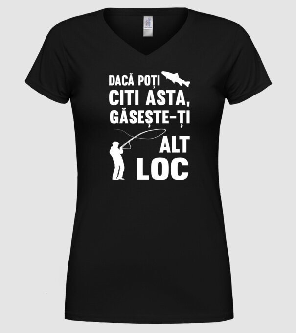 Dacă poți citi asta, găsește-ți alt loc model negru pe tricou