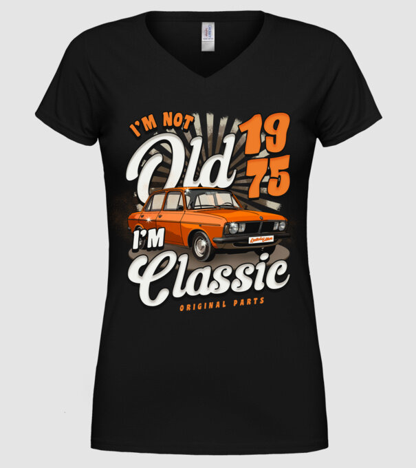 DACIA 1975 model negru pe tricou