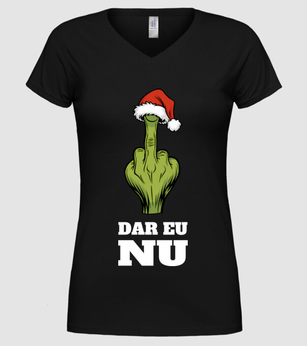 Dar eu NU Negru model negru pe tricou