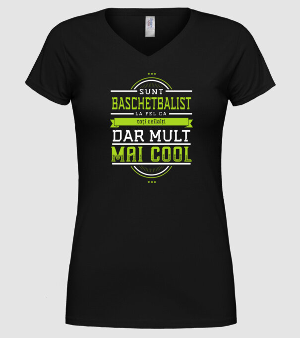 Sunt baschetbalist, la fel ca toți ceilalți, dar mult mai cool model negru pe tricou