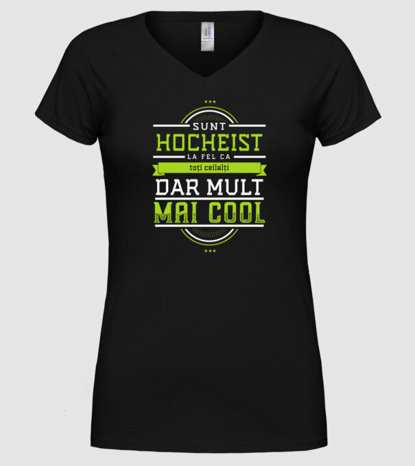 Sunt hocheist, la fel ca toți ceilalți, dar mult mai cool model negru pe tricou