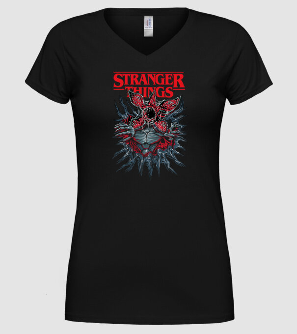 DEMOGORGON model negru pe tricou