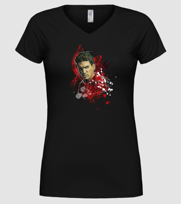 denver poster model negru pe tricou