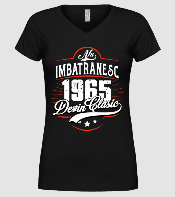 Devin Clasic - 1965 model negru pe tricou
