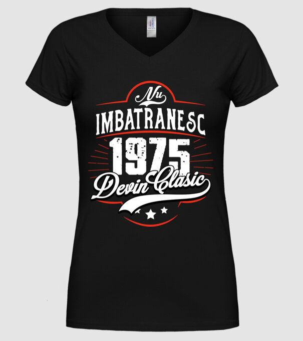 Devin Clasic - 1975 model negru pe tricou