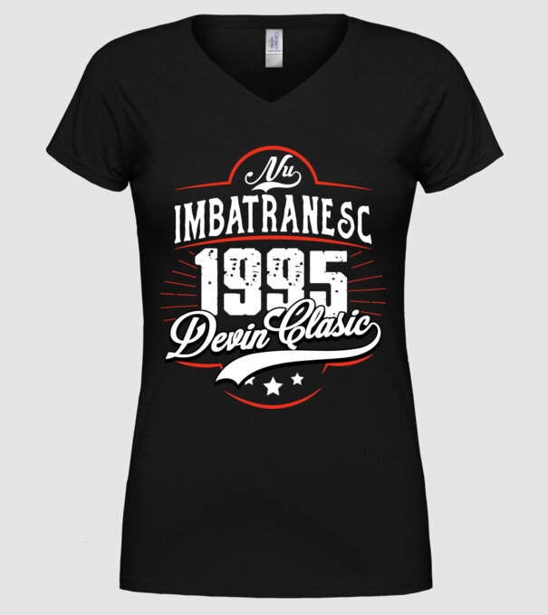 Devin Clasic - 1995 model negru pe tricou