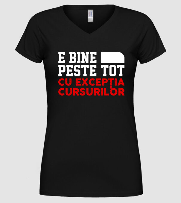e bine peste tot, cu excepția cursurilor D1104825 model negru pe tricou
