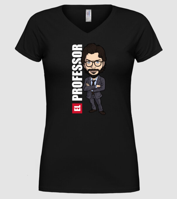 el professor drawing model negru pe tricou