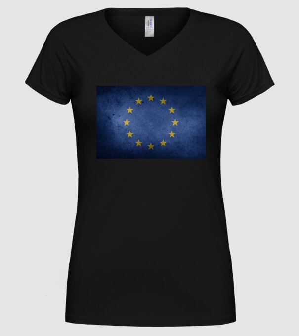 EU model negru pe tricou