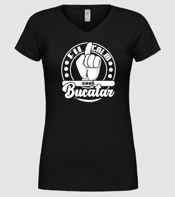 Fii calm... sunt bucătar model negru pe tricou