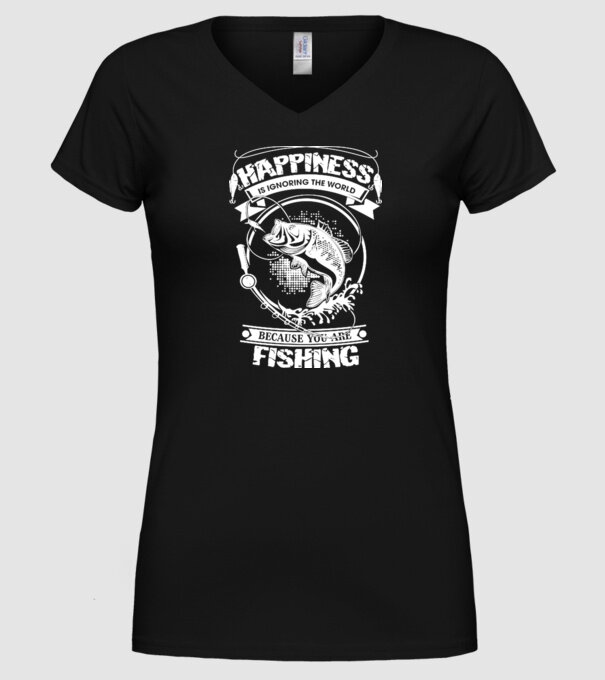 Fishing is ignoring the world model negru pe tricou