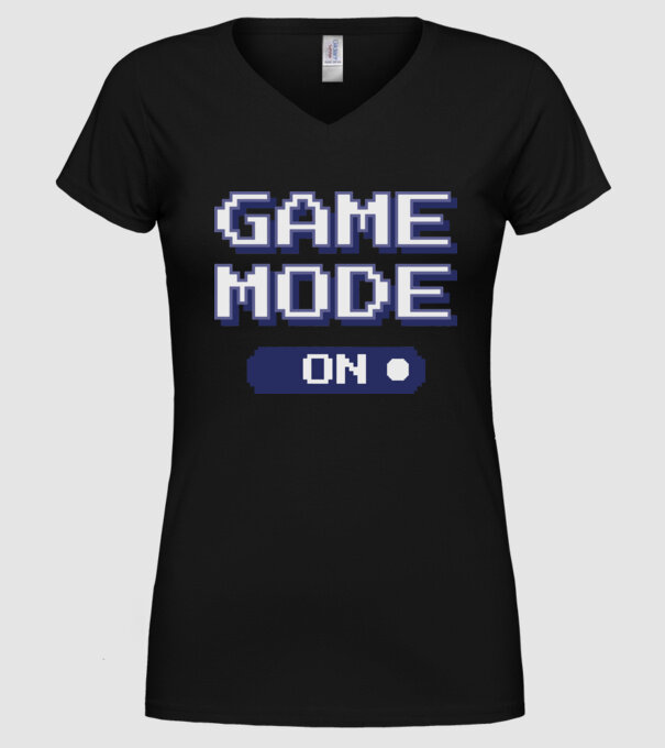 Gamer - Game mode on model negru pe tricou