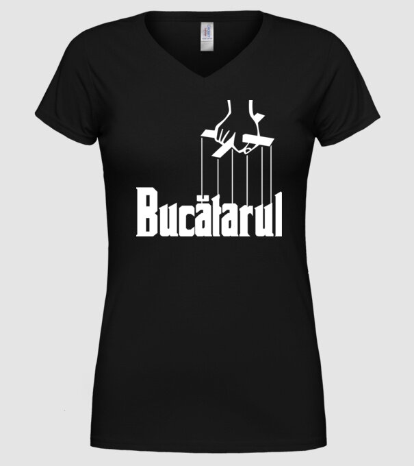 Bucătarul model negru pe tricou