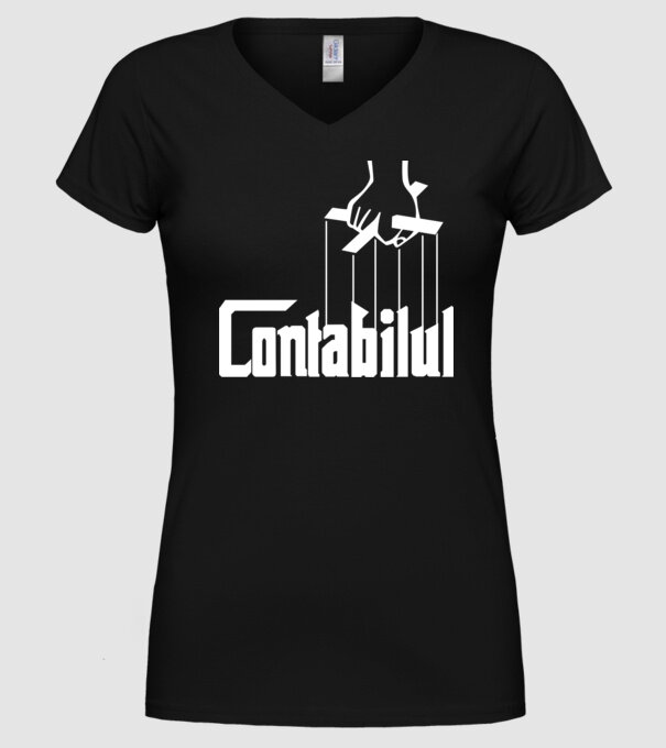 Contabilul model negru pe tricou