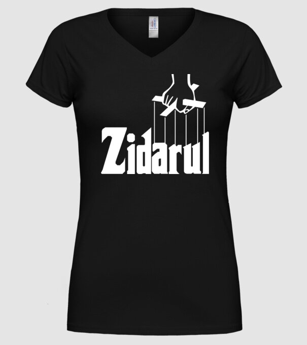 Zidarul model negru pe tricou