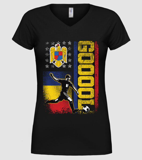 GOOOL model negru pe tricou